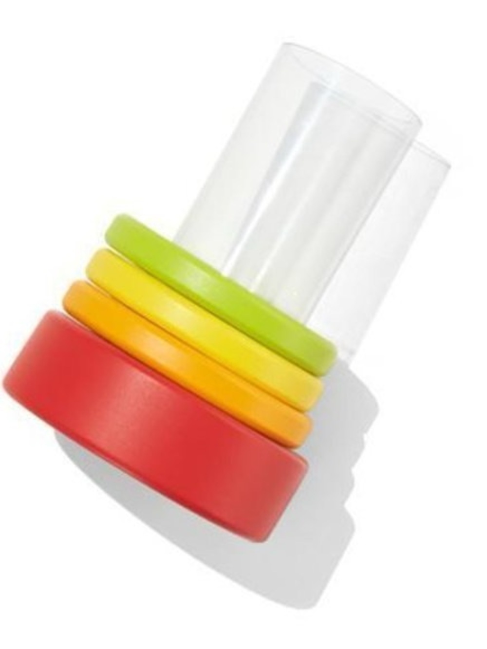 Lovevery Clear Tube with Stacking Rings Montessori toy - Picture 2 of 6